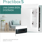 TABLERO PRACTIBOX LEGRAND PVC EMPOTRAR/ADOSAR PUERTA AHUMADA O BLANCA